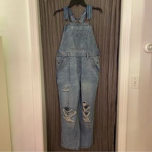 Distressed Overalls